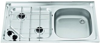 Smev MO921 caravan hob cooker and sink showing right hand version