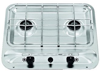 Smev PI909 2 burner cooker with piezo ignition and safety system