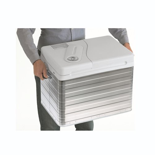 Dometic Waeco Q40 portable Cool Box with sturdy carry handles. 