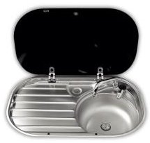 SMEV VA8306R rectangular right hand sink and drainer