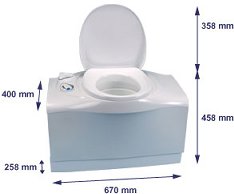 c402 cassette toilet dimensions