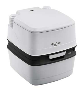 Thetford Porta Potti Qube 165 compact portable toilet (lid closed)