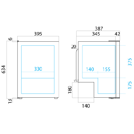 Vitrifrigo C50i compressor fridge diagram