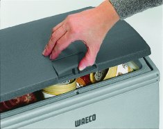 The Waeco CoolFreeze CDF-18 compressor Cool Box's lid.