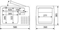 waeco cf-35 cool box dimensions