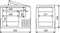 cf-40 cool box dimensions