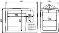 cf-50 cool box dimensions