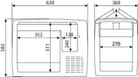 waeco cf-60 cool box dimensions