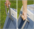 The Waeco W48 Cool Box can be pulled or carried by it's multi functional handle.