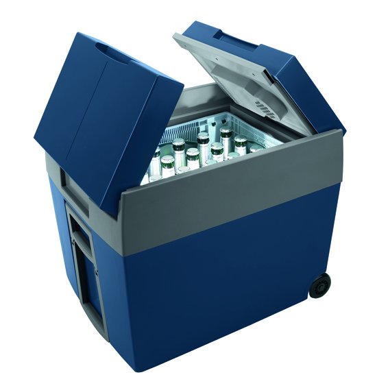 The Waeco W48 Cool  box has a useful double entrance lid.