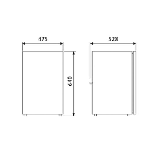 Waeco CRX80 fridge dimensions